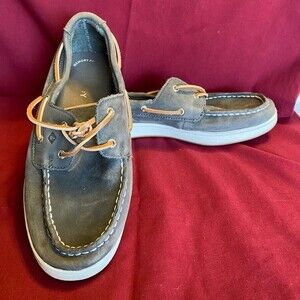 Sperry Cup II Boat Loafers Shoes Boys 6M Grey